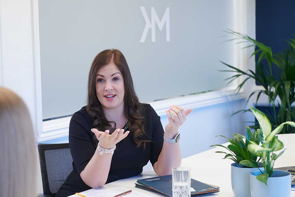 Catherine Vickery  Co-owner and Director of MacKenzie King in the meeting room